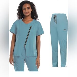 LAVISH Women's Medical Set, Top and Pants, Fashion Set Sz-XL,L,M,S,XS